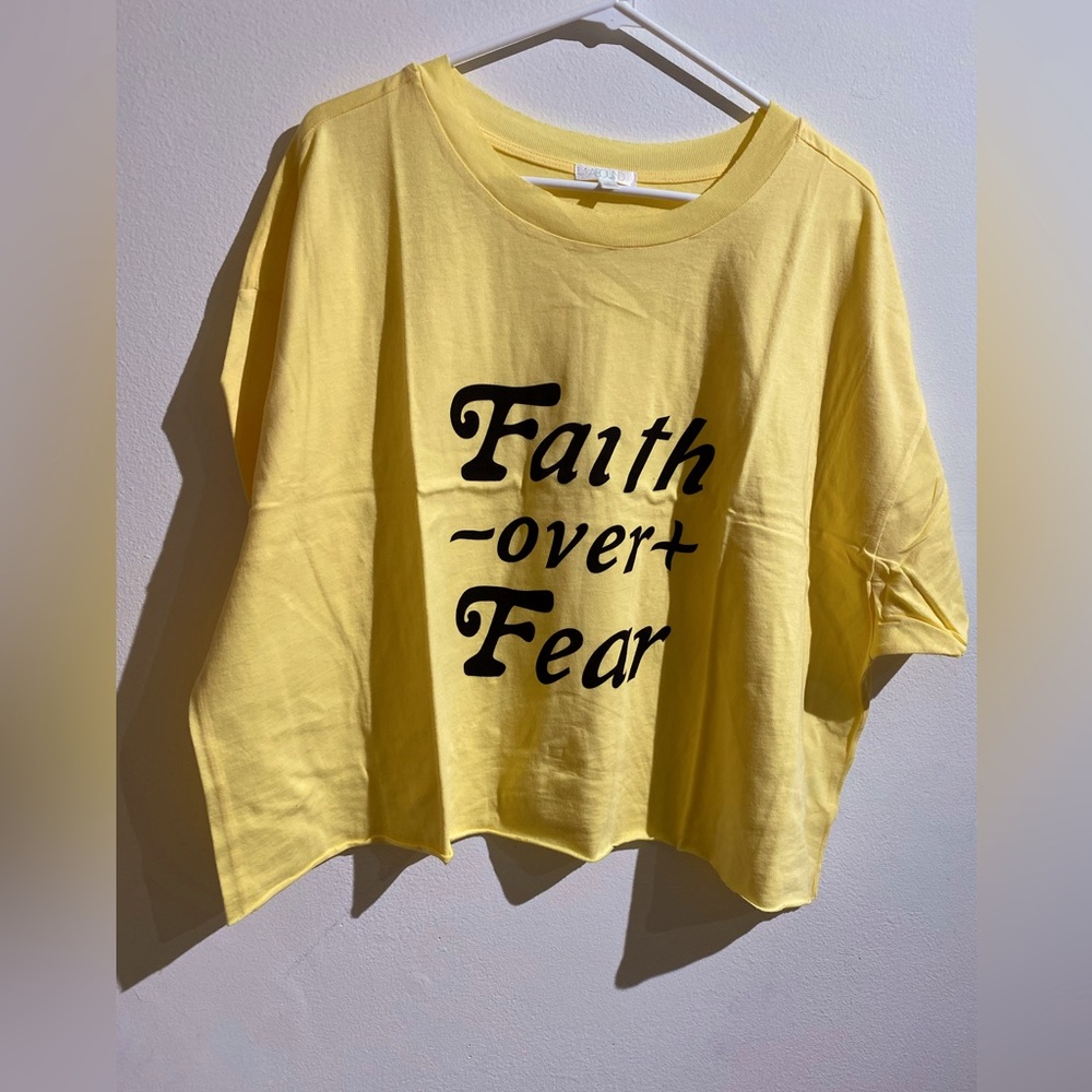 NEW- Abound: Faith Over Fear- Nordstrom Rack woman’s shirt. Medium. NWOT